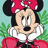 Toalla playa minnie mouse 70x140 cm 100% polyester