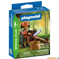 Trabajador forestal con motosierra playmobil special plus - 8 pzas.