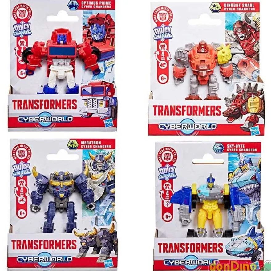 Transformers cyberworld quick chang surtido