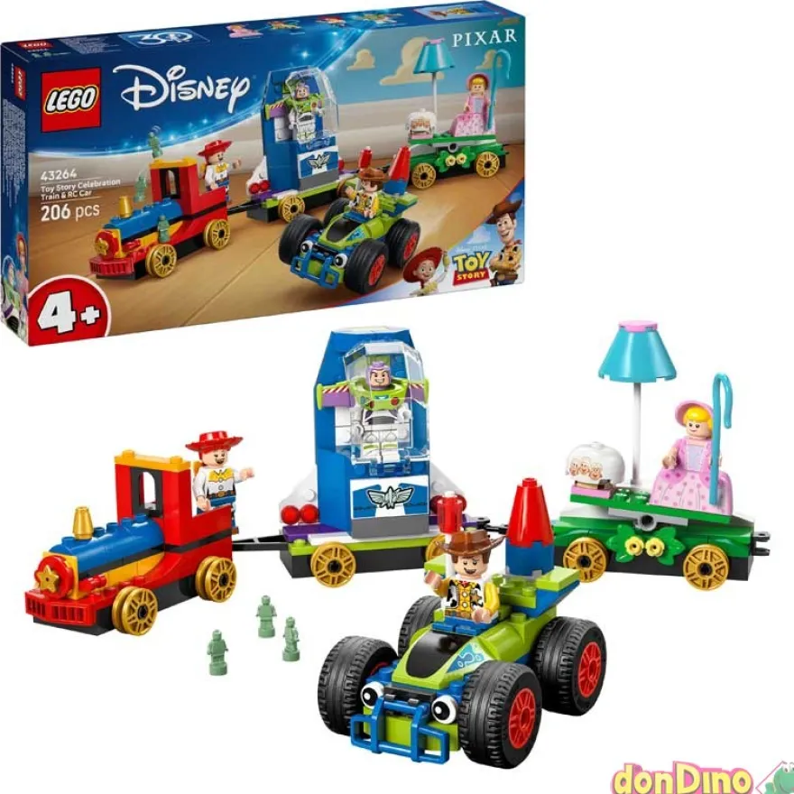 Tren celebracion c/coche lego toy s lego disney pixar toy story - 206 pzas.