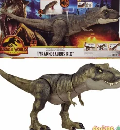 Tyrannosaurus rex jurassic world destroza y devora - dominion - c/sonido