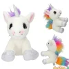 Unicornio de peluche blan ylvi