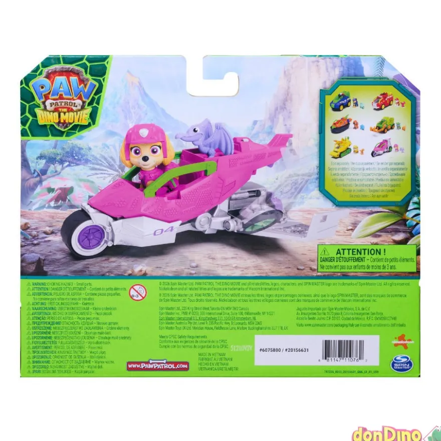 Vehiculo dino rescue patrulla canina: la dino película - surtidos