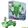 Vehiculo luminoso c/figura pj masks