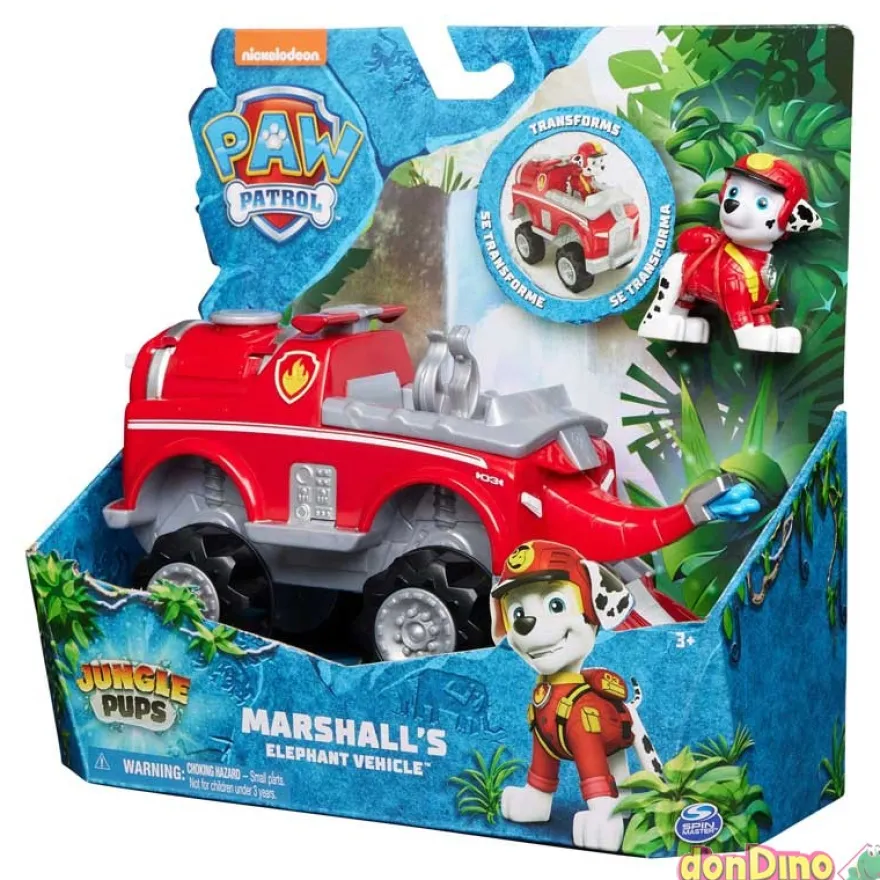 Vehiculo patrulla canina jungle sur c/figura - jungle pups