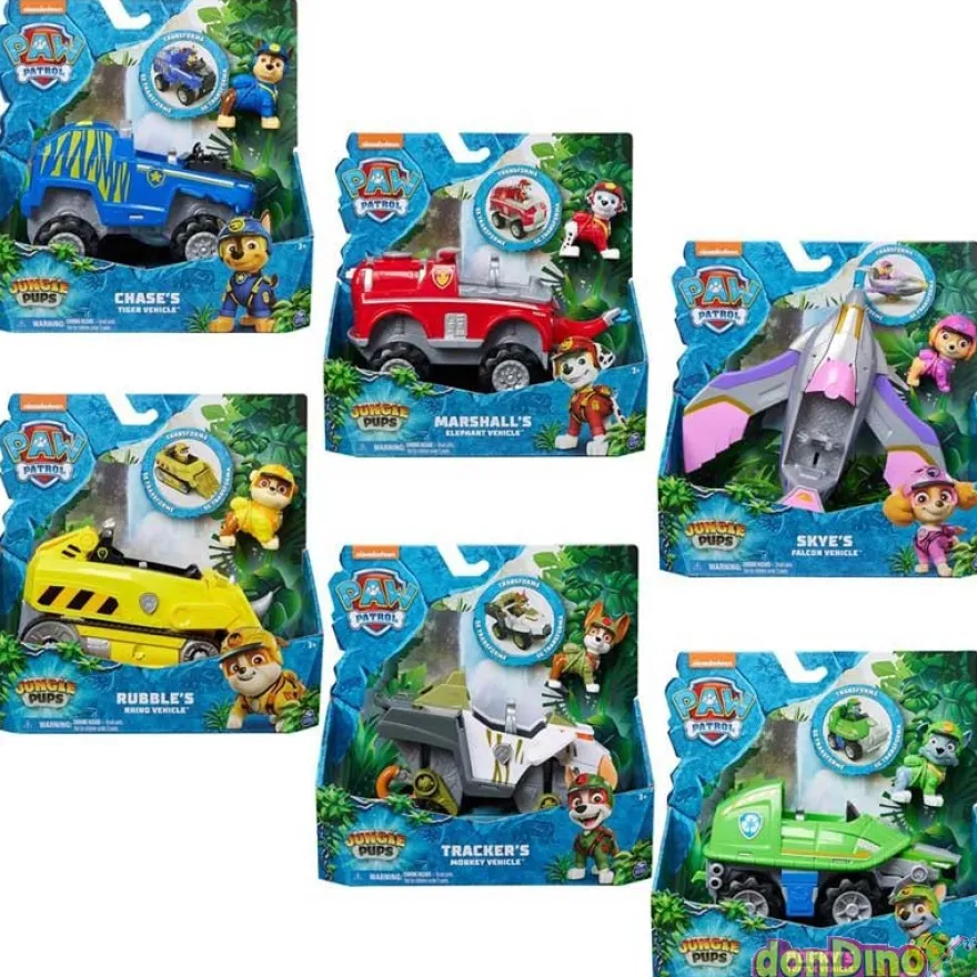 Vehiculo patrulla canina jungle sur c/figura - jungle pups