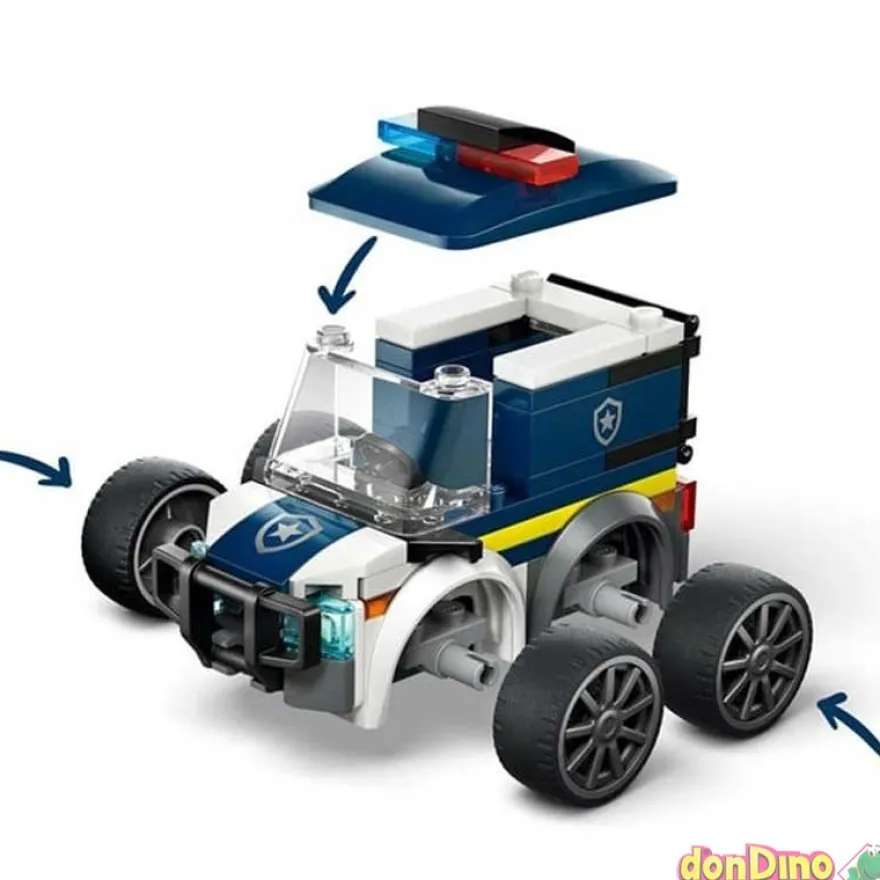 Vehiculos: furgoneta policia lego city rides - 71 pzas.