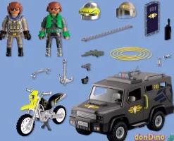 Vehiculo tactico fuerzas especiales playmobil - 56 pzas.