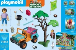 Vehiculo todoterreno colores playmo playmobil animals & friends - 49 pzas.