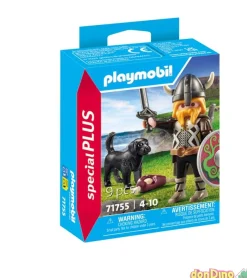 Vikingo c/perro guardian playmobil special plus - 9 pzas.
